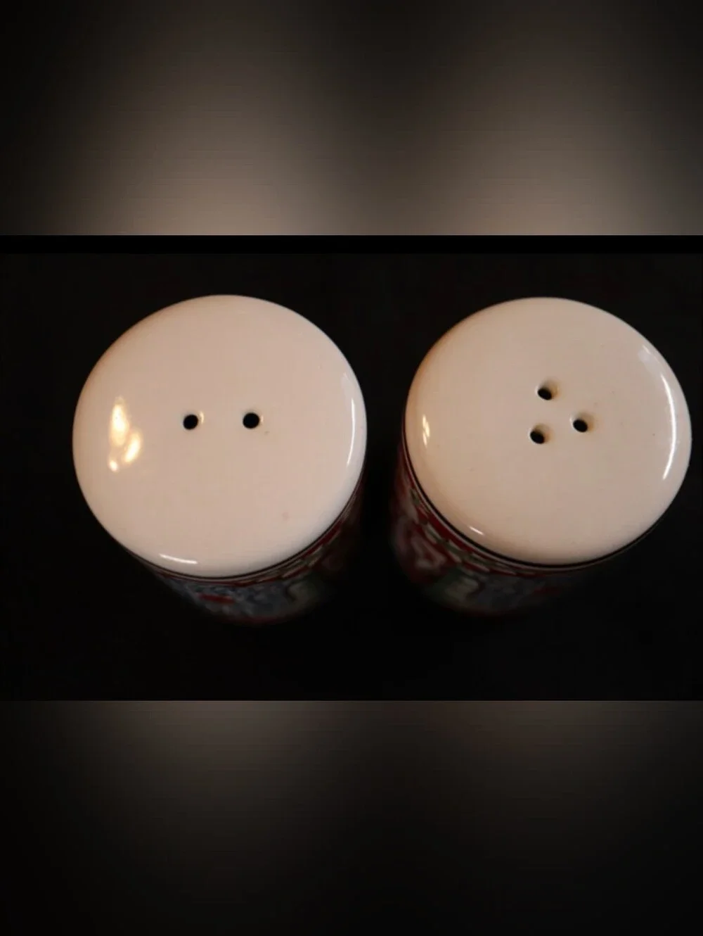 Vintage Floral Design Ceramic Salt & Pepper Shaker Set made by PB